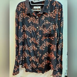 BNWT Fighting Eel Ava Sky Top Posi Fish Print Top